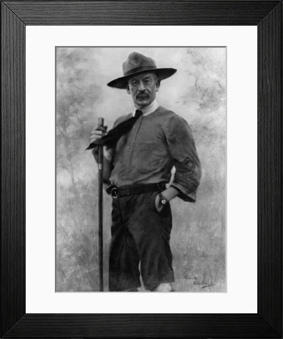 Framed Print : The Kings Rally of Boy Scouts: Chief Scout by Frank Haviland Framed Print : The Kings Rally of Boy Scouts: Chief Scout by Frank Haviland
