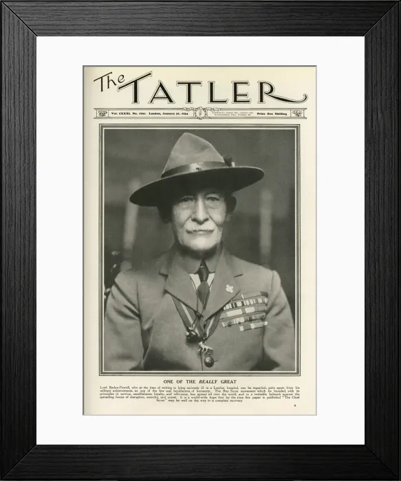 Framed Print : Tatler front cover of Sir Robert Baden-Powell