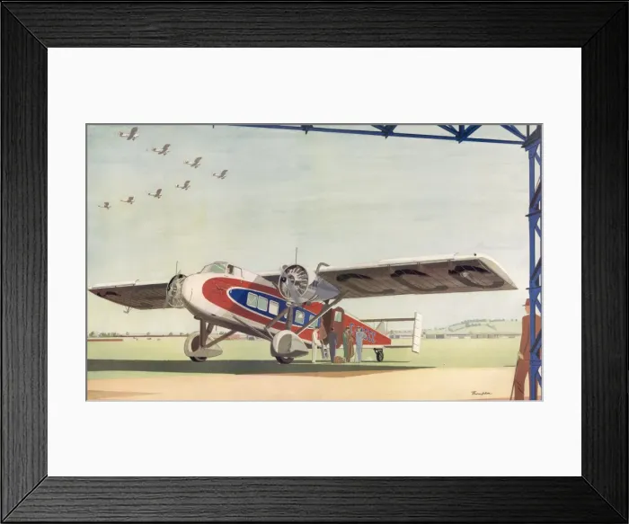 Framed Print : Royal Air Travel by Thompson Framed Print : Royal Air Travel by Thompson