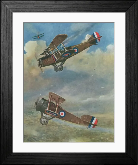 Framed Print : First world war air battle, by G. H. Davis Framed Print : First world war air battle, by G. H. Davis