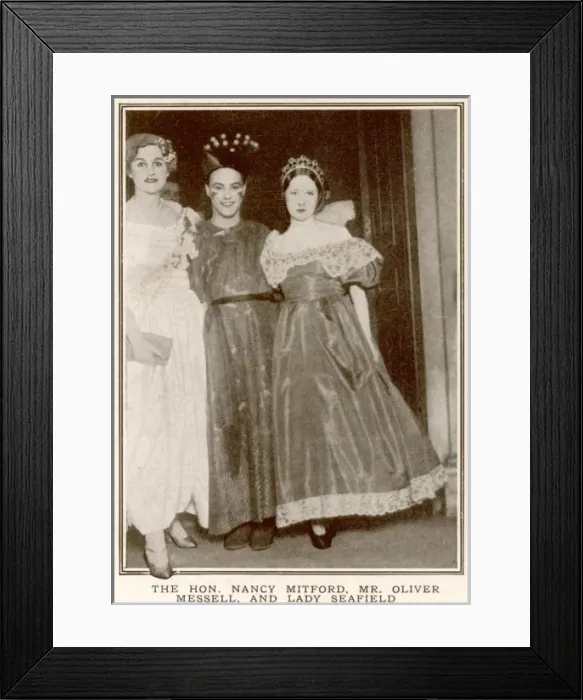 Framed Print : Nancy Mitford, Oliver Messell and Lady Seafield Framed Print : Nancy Mitford, Oliver Messell and Lady Seafield