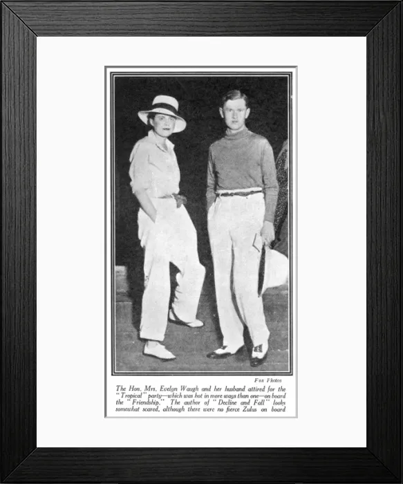 Framed Print : Mr and Mrs Evelyn Waugh Framed Print : Mr and Mrs Evelyn Waugh