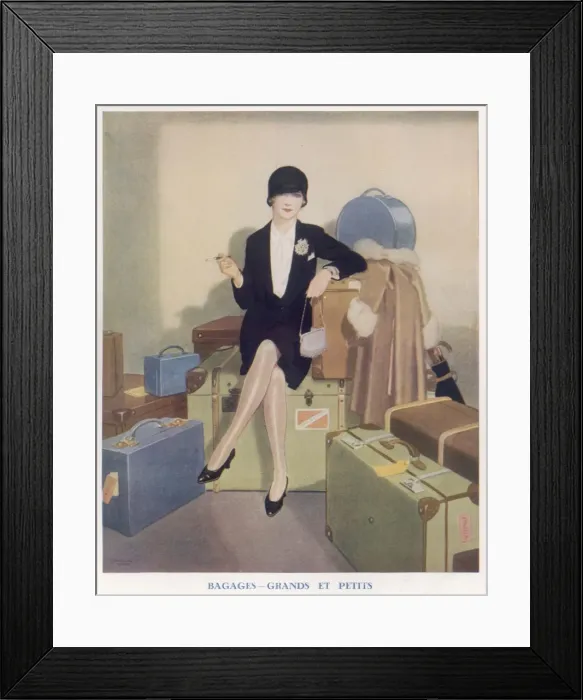 Framed Print : Bagages - Grands et petits by Douglas Wales Framed Print : Bagages - Grands et petits by Douglas Wales