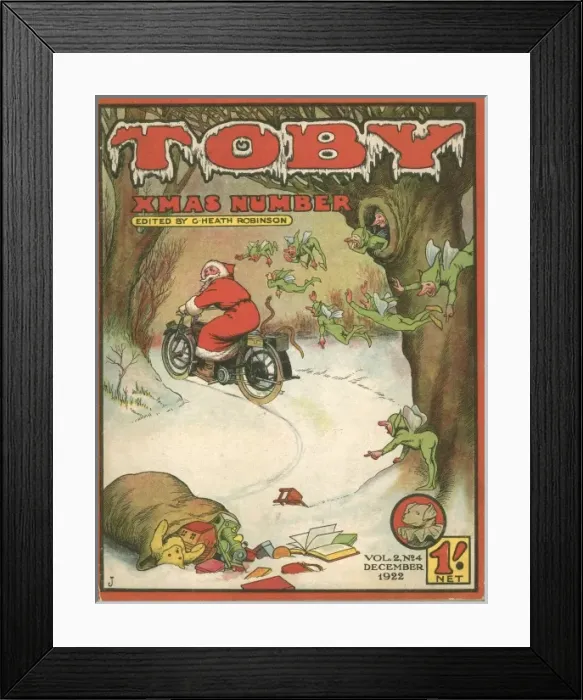 Framed Print : Toby Xmas Number 1922 Framed Print : Toby Xmas Number 1922