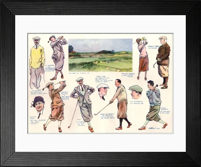 Framed Print : Golf Stars And Their Courses: Sandy Lane Framed Print : Golf Stars And Their Courses: Sandy Lane