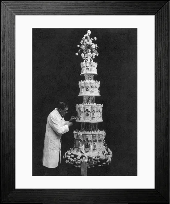 Framed Print : Queen Elizabeths wedding cake Framed Print : Queen Elizabeths wedding cake