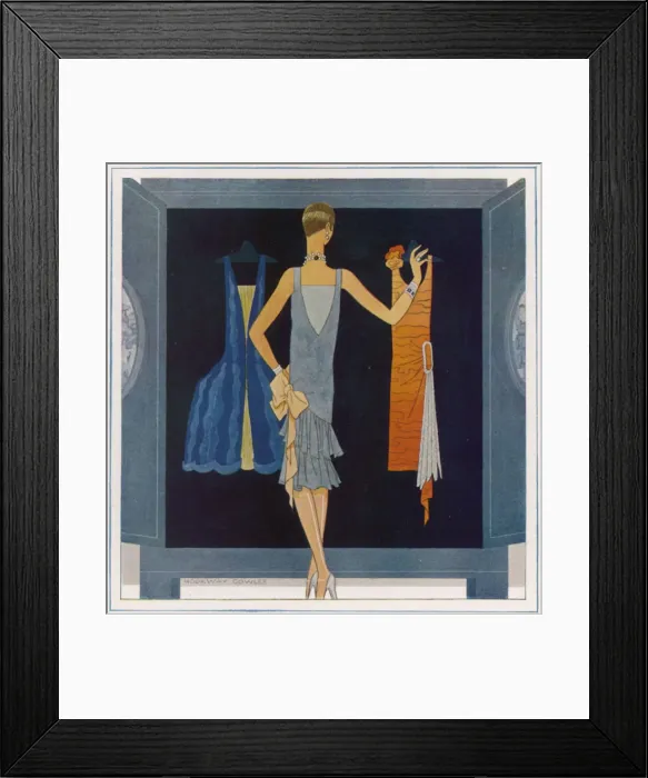 Framed Print : The Sphere fashion number illustration 1927 Framed Print : The Sphere fashion number illustration 1927