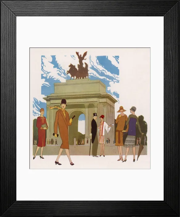 Framed Print : Fashion illustration for The Sphere 1927 Framed Print : Fashion illustration for The Sphere 1927
