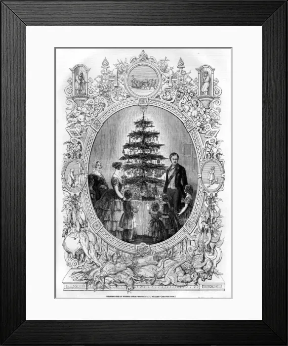 Framed Print : Queen Victorias Christmas tree