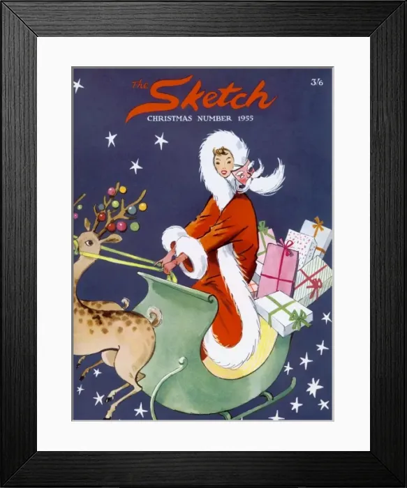 Framed Print : The Sketch Christmas Number 1955 Framed Print : The Sketch Christmas Number 1955