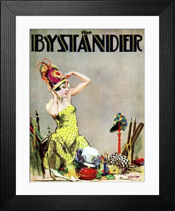 Framed Print : The Bystander front cover by William Barribal Framed Print : The Bystander front cover by William Barribal