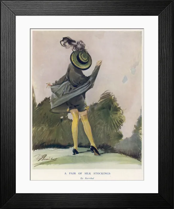 Framed Print : A Pair Of Silk Stockings