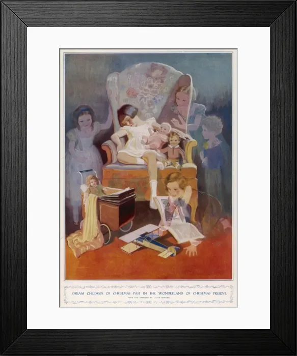 Framed Print : Dream Children of Christmas Past in the Wonderland of Christ Framed Print : Dream Children of Christmas Past in the Wonderland of Christ