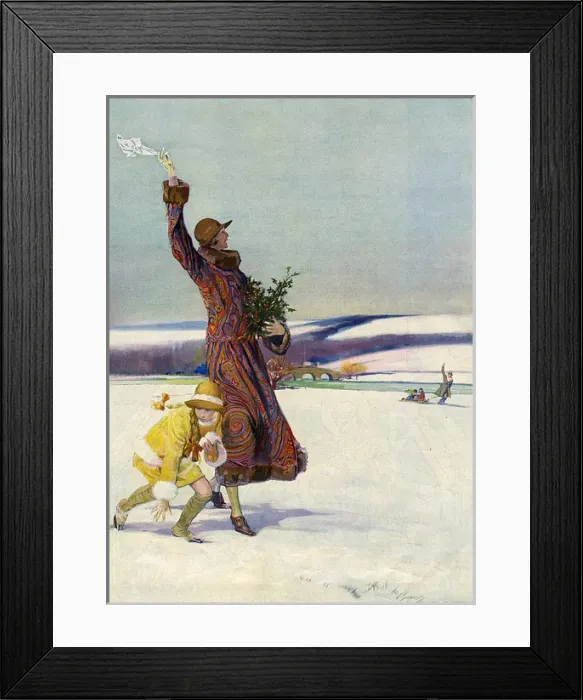 Framed Print : The Sphere Christmas Number 1924 The Joy of Christmastide Framed Print : The Sphere Christmas Number 1924 The Joy of Christmastide