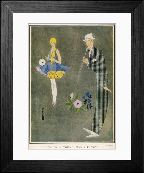Framed Print : In Spring a Young Mans fancy Framed Print : In Spring a Young Mans fancy
