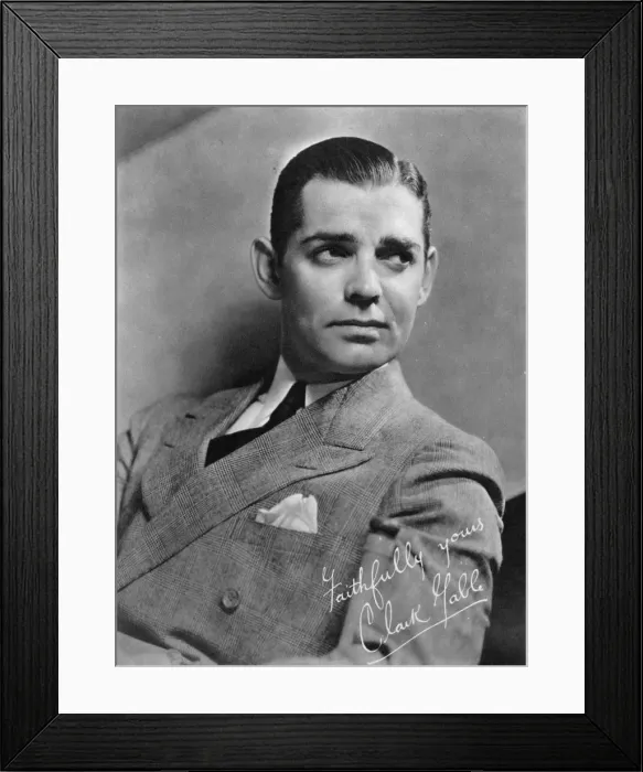 Framed Print : Clark Gable