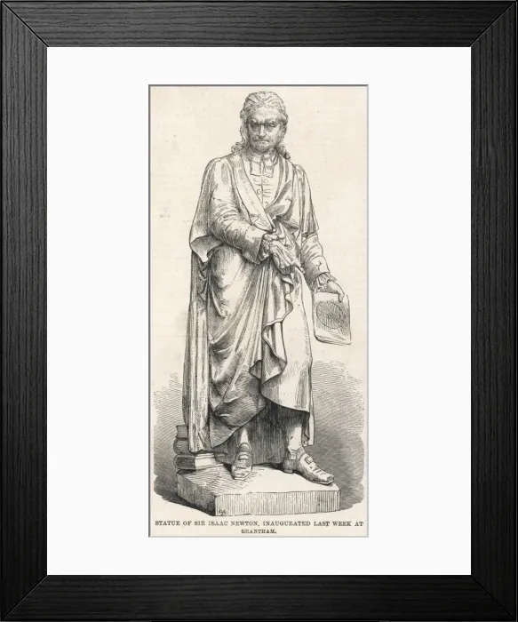 Framed Print : Isaac Newton Statue Framed Print : Isaac Newton Statue