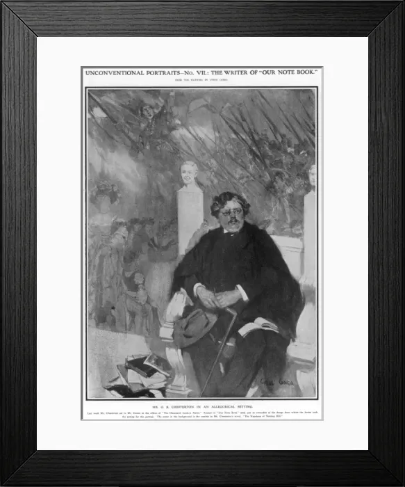 Framed Print : G. K. Chesterton Framed Print : G. K. Chesterton