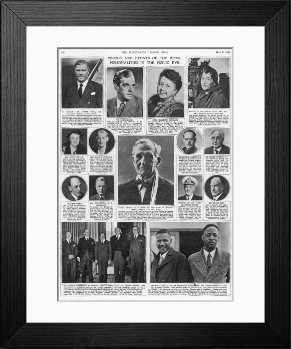 Framed Print : ILN 1952. PHYLLIS HOLMAN RICHARDS Page from The Illustrated London News Framed Print : ILN 1952. PHYLLIS HOLMAN RICHARDS Page from The Illustrated London News