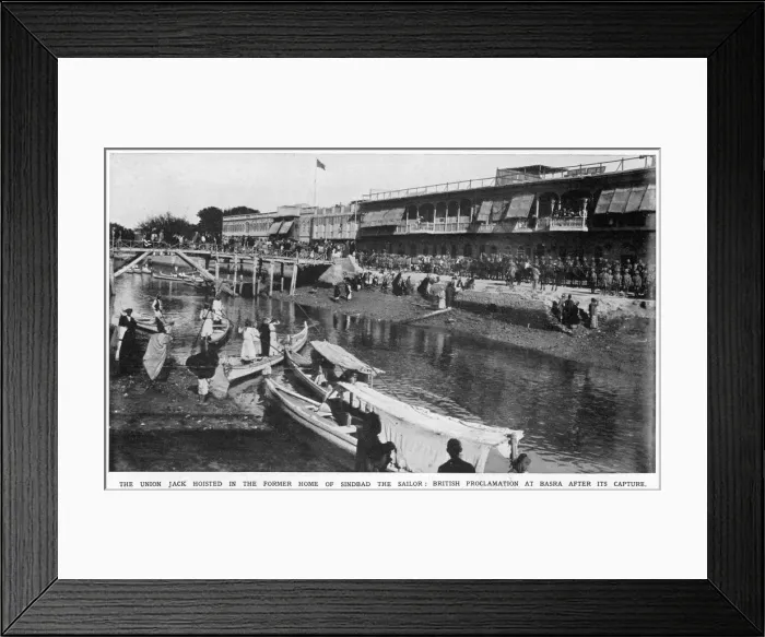 Framed Print : Basra Captured Wwi