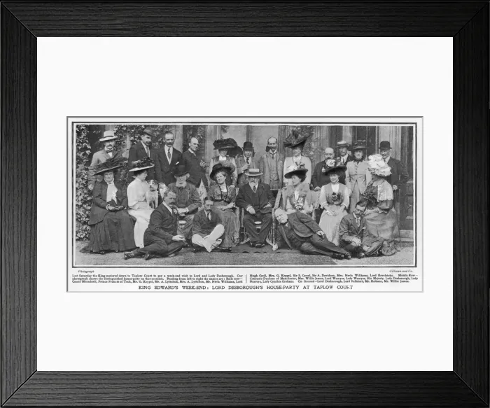Framed Print : Edward VII House Party