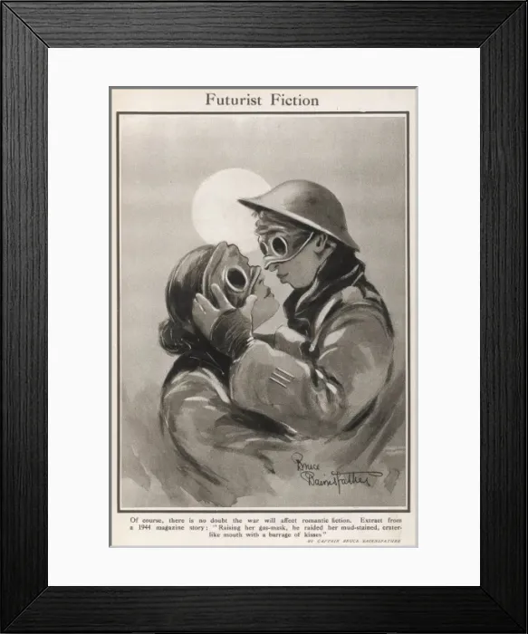Framed Print : Futurist Fiction by Bairnsfather Framed Print : Futurist Fiction by Bairnsfather