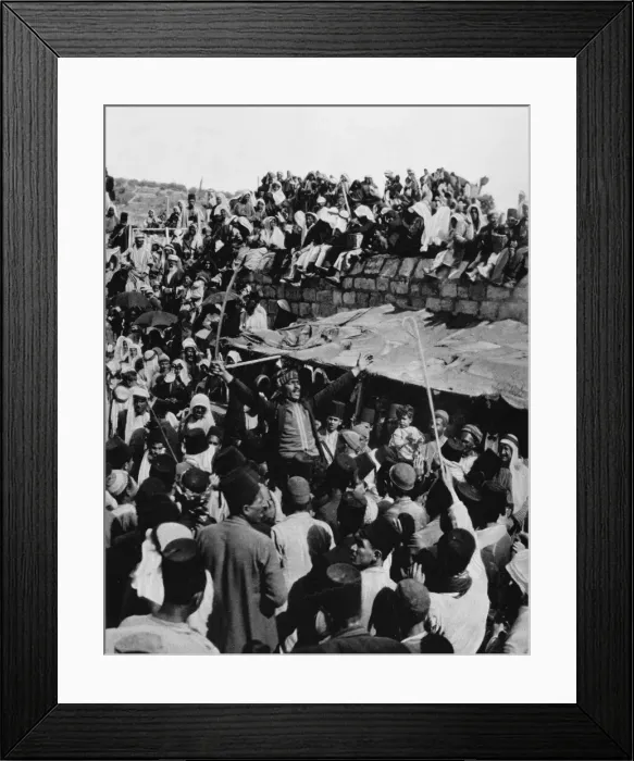 Framed Print : Moslem Zeal in Jerusalem Framed Print : Moslem Zeal in Jerusalem
