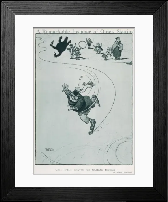 Framed Print : A Remarkable Instance of Quick Skating