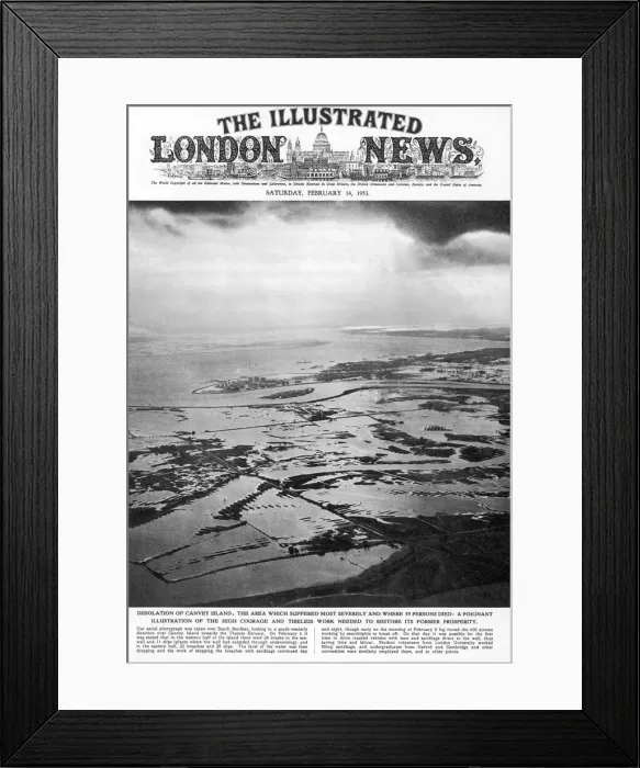 Framed Print : Canvey Island Flooded Framed Print : Canvey Island Flooded