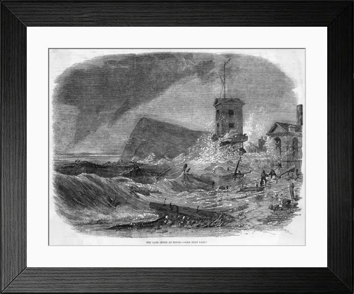 Framed Print : Dover Rough Seas Framed Print : Dover Rough Seas