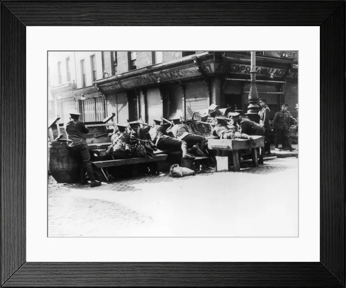 Framed Print : Easter Rising / Barricade Framed Print : Easter Rising / Barricade