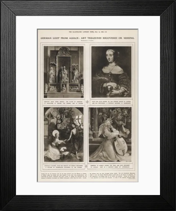 Framed Print : German Looted Art Found Framed Print : German Looted Art Found