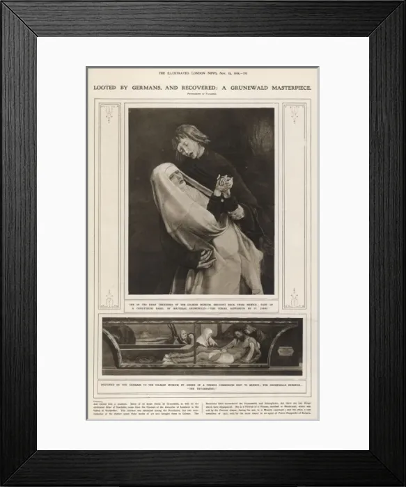 Framed Print : German Looted Art Found
