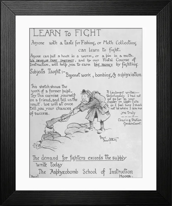 Framed Print : Recruitment poster parody WWI Framed Print : Recruitment poster parody WWI