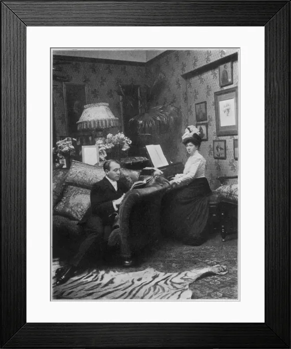 Framed Print : Marie Tempest at Home Framed Print : Marie Tempest at Home