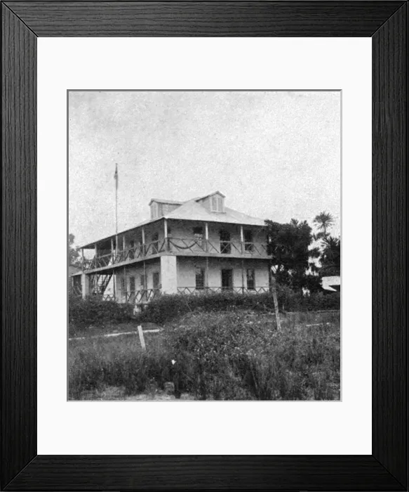 Framed Print : Government House, Bonthe on Sherbro Island, Sierra Leone Framed Print : Government House, Bonthe on Sherbro Island, Sierra Leone