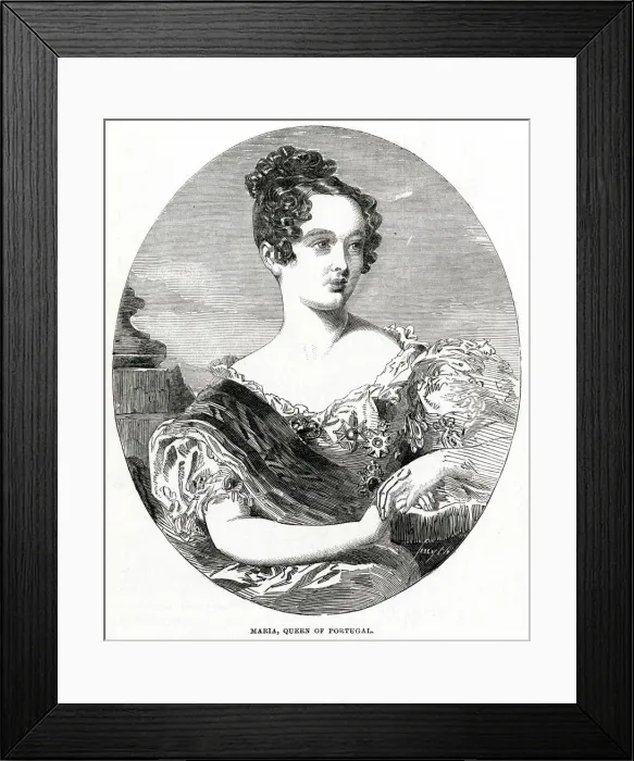 Framed Print : Maria II of Portugal Framed Print : Maria II of Portugal