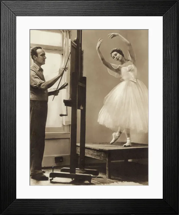 Framed Print : Edward Seago and Alicia Markova Framed Print : Edward Seago and Alicia Markova