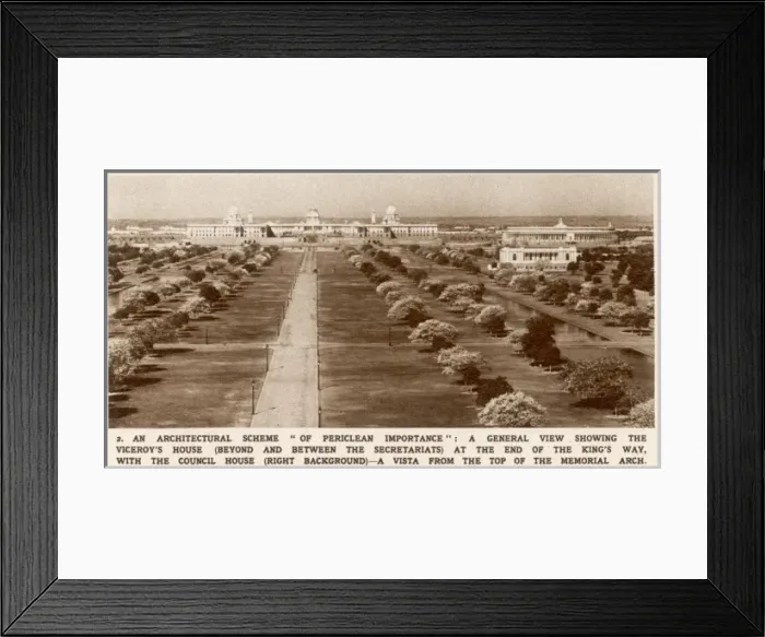 Framed Print : Government buildings in New Delhi, India Framed Print : Government buildings in New Delhi, India