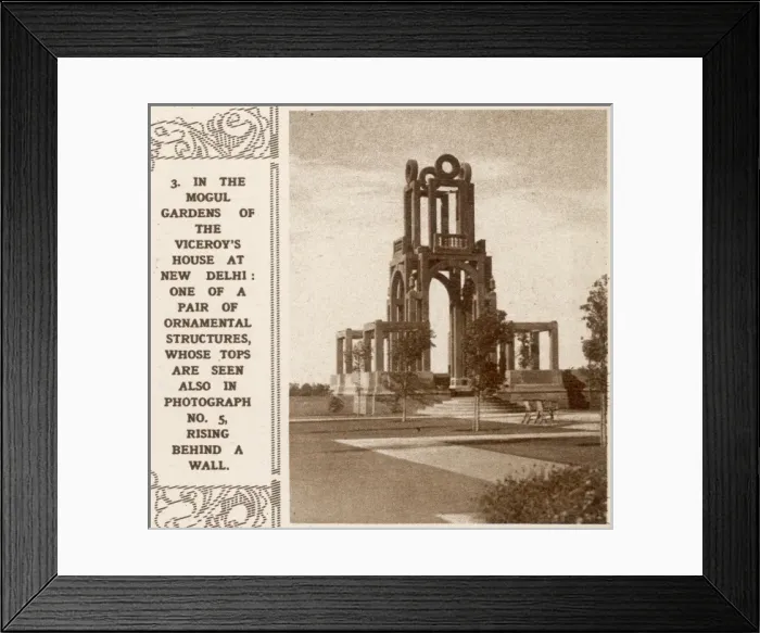Framed Print : Ornamental structure in the Mogul Gardens, New Delhi Framed Print : Ornamental structure in the Mogul Gardens, New Delhi