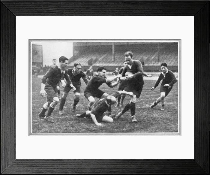 Framed Print : Rugby match Middlesex 7s 1930