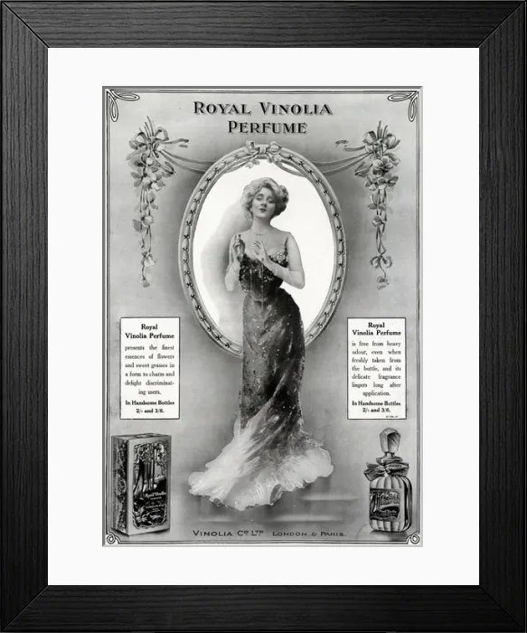 Framed Print : Advert for Royal Vinolia perfume 1912 Framed Print : Advert for Royal Vinolia perfume 1912