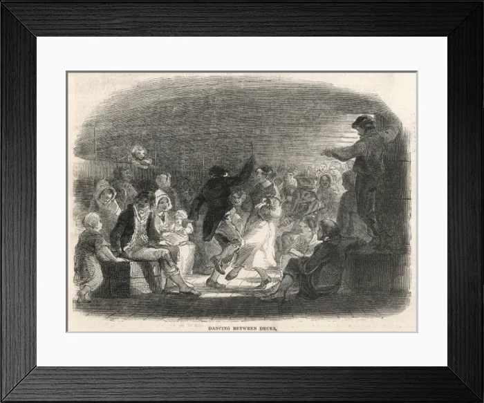 Framed Print : Dancing Between Decks Framed Print : Dancing Between Decks