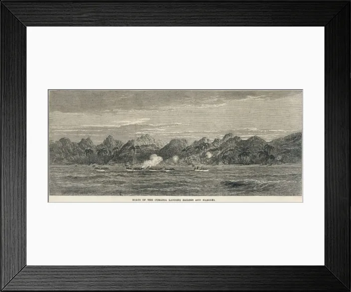 Framed Print : H. M.s Curacoa 1865 Framed Print : H. M.s Curacoa 1865
