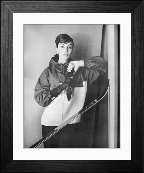 Framed Print : Ski fashion 1956