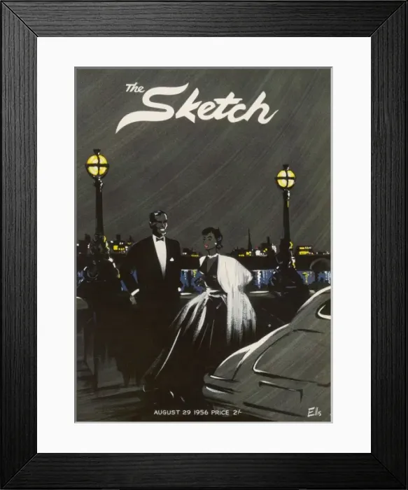 Framed Print : The Sketch front cover, 1956 Framed Print : The Sketch front cover, 1956