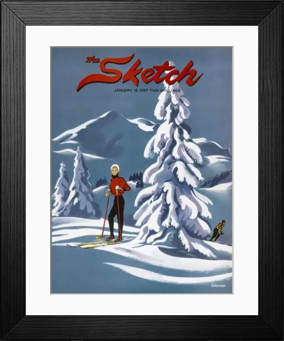 Framed Print : The sketch front cover, 1957 Framed Print : The sketch front cover, 1957