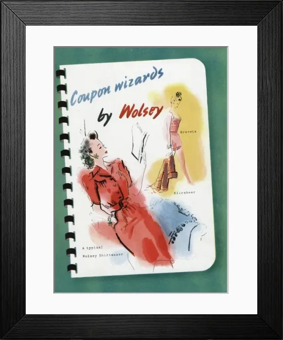 Framed Print : Advert for Wolsey womens clothing 1943 Framed Print : Advert for Wolsey womens clothing 1943