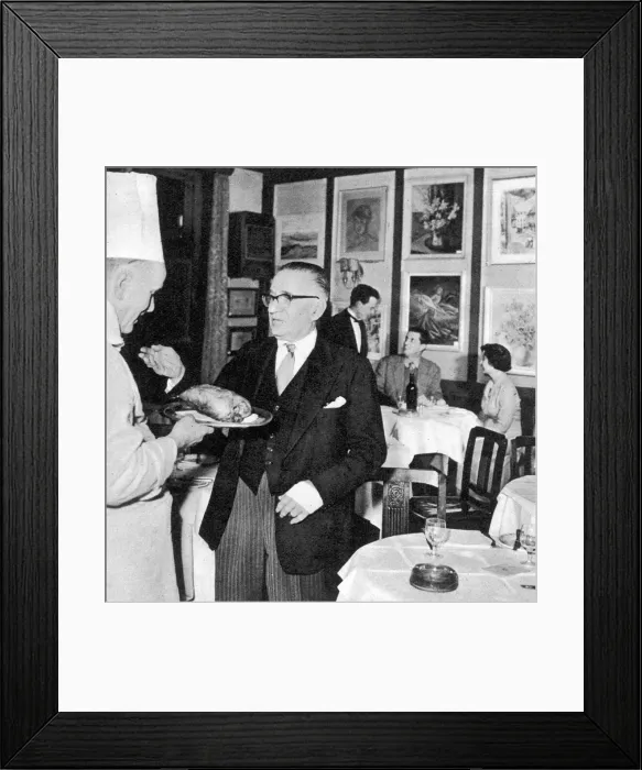 Framed Print : Peppino Leoni - owner of Quo Vadis restaurant Framed Print : Peppino Leoni - owner of Quo Vadis restaurant