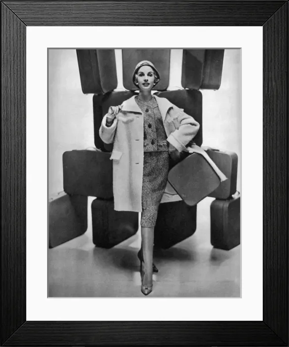 Framed Print : Matita coat for travelling Framed Print : Matita coat for travelling